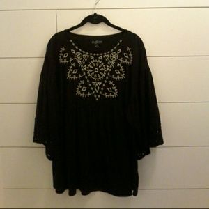 Women's a:glow XL peasant maternity top